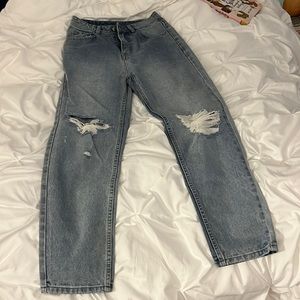Straight leg jeans blue wash never worn